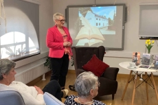 Małgorzata Matwij podczas spotkania