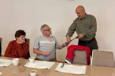 Leśnik podczas spotkania w seniorami