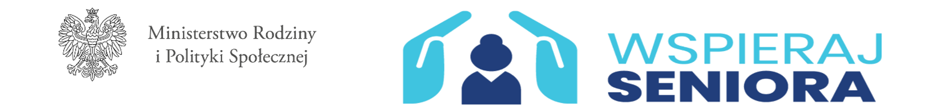 Logo Ministerstwa Rodziny i Polityki Społecznej oraz Wspieraj Seniora