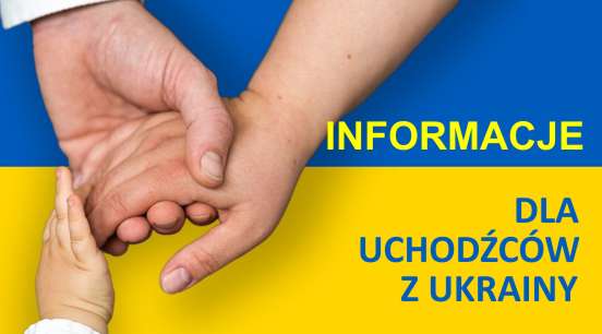 Przycisk Informacje dla uchodźców z Ukrainy
